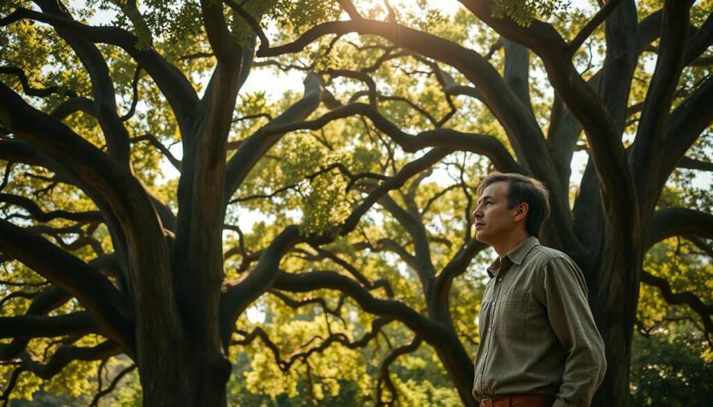 cognitive arborist practicing near trees